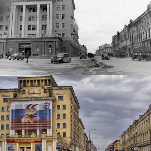 гостиница "Смоленск" и Большая Советская улица