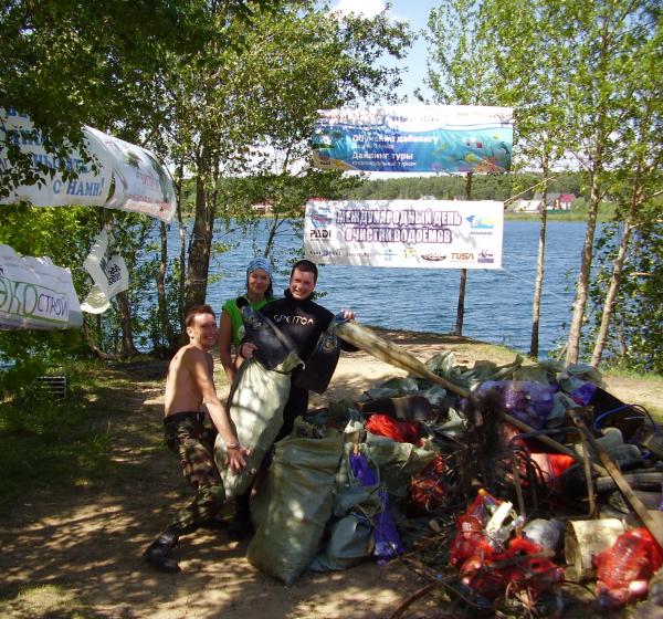 День очистки водоемов. 6 июня 2010 г.. Кореневский карьер.