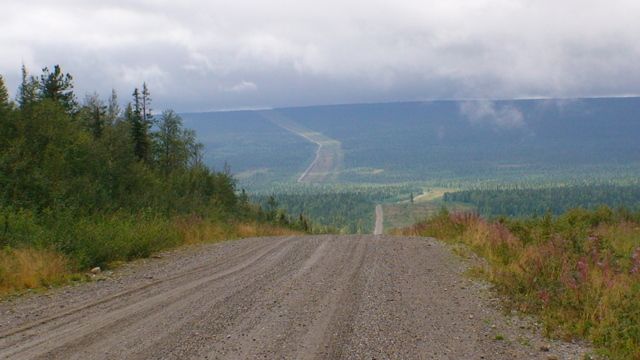 Дорога вдоль газопровода "Сияние Севера"