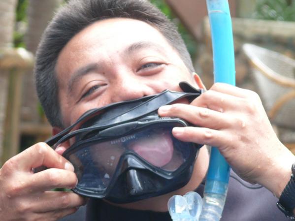 инструктор Jade передает опыт по антитуманности маски:)