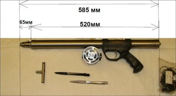 Ружья системы Зелинского ЗИМ-10 из титана
520 мм