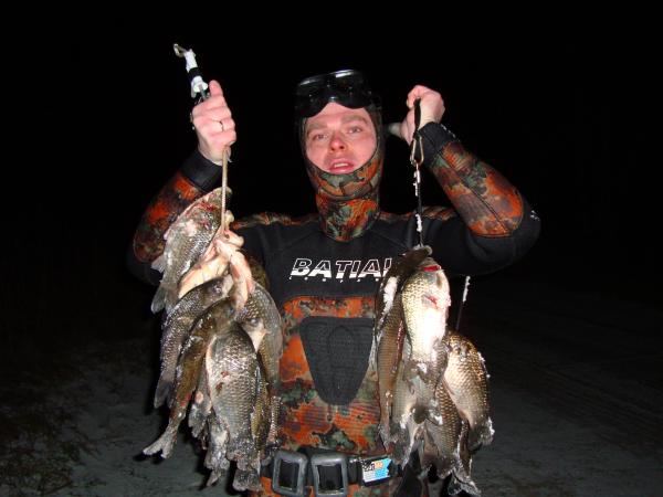 Зима 2009 Коанково. Караси много